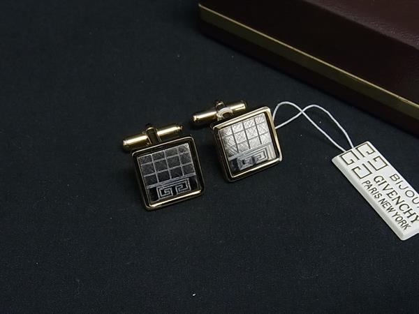Hawaiian Jewelry - GIVENCHY ジバンシィ ヴィンテージ カフスボタン カフリンクス アクセサリー ビジネス 紳士 メンズ ゴールド系×シルバー系 DM3645