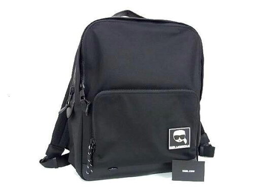 ■新品■未使用■ KARL LAGERFELD カールラガーフェルド ナイロン×レザー リュックサック バックパック デイパック ブラック系 AT4738 ■新品■未使用■ KARL LAGERFELD カールラガーフェルド ナイロン×レザー リュックサック バックパック デイパック ブラック系 AT4738