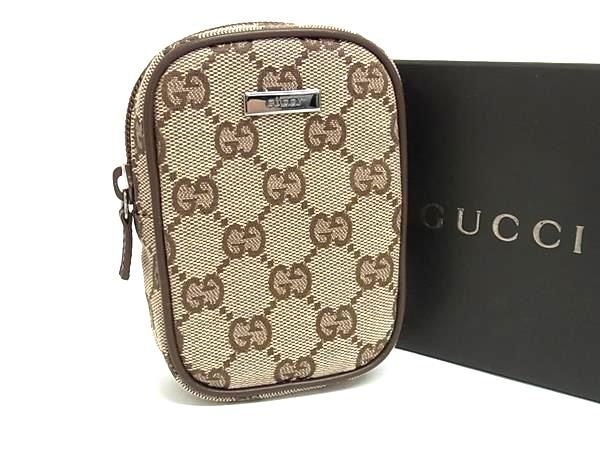 グッチ シガレットケース ■新品■未使用■ GUCCI グッチ 74245 GG柄 GGキャンバス×レザー シガレットケース 煙草ケース メンズ レディース ブラウン系 AT9086