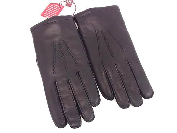 ■新品■未使用■ DENTS デンツ ラムスキン ブローブ 手袋 防寒具 表記サイズ 8 2/1 メンズ ブラック系 AU1152