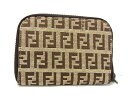 フェンディ ■新品■未使用■ FENDI フェンディ ズッキーノ キャンバス ラウンドファスナー コインケース コインパース 小銭入れ ベージュ系 AU5171