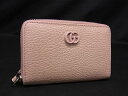 グッチ ■新品■未使用■ GUCCI グッチ 644412 ダブルG ジップアラウンド レザー コインケース コインパース 小銭入れ ピンクベージュ系 AV0023