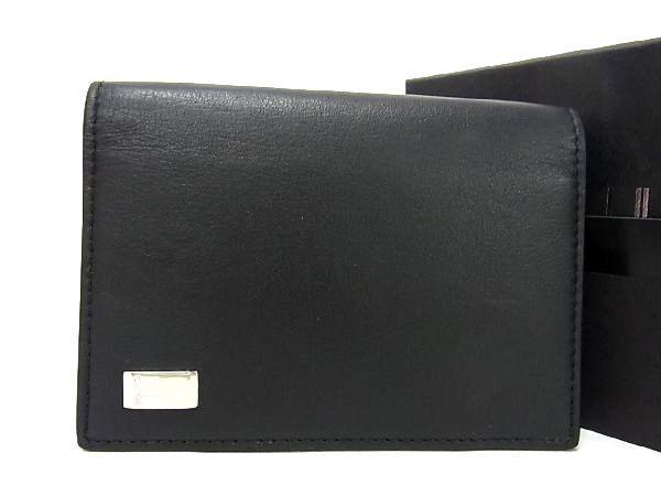 ダンヒル 名刺入れ メンズ ■新品■未使用■ dunhill ダンヒル レザー カードケース カード入れ 名刺入れ ブラック系 BF3447