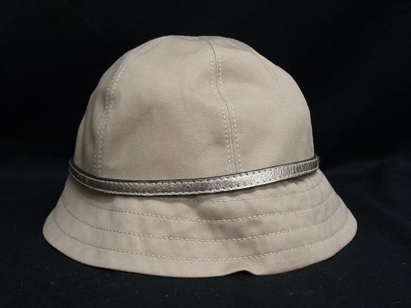 コーチ 未使用 麦わら帽子 メンズ レディース ベージュ×アイボリー