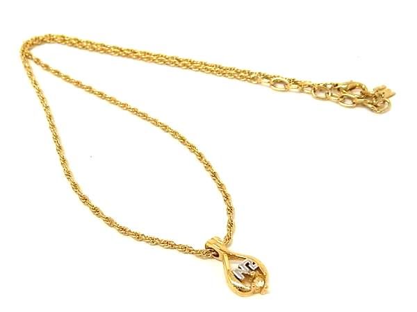 Other - ■美品■ NINA RICCI ニナリッチ ラインストーン ネックレス ペンダント アクセサリー レディース ゴールド系 DG2838