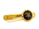■美品■ LIMOGES CASTEL リモージュキャッスル ネクタイピン タイクリップ ビジネス 紳士 メンズ ネイビー系×ゴールド系 DG4319 冠婚葬祭 結婚式 葬式(4)