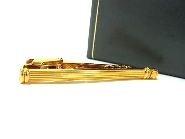 ■美品■ dunhill ダンヒル ネクタイピン タイクリップ アクセサリー ビジネス 紳士 メンズ ゴールド系 D..