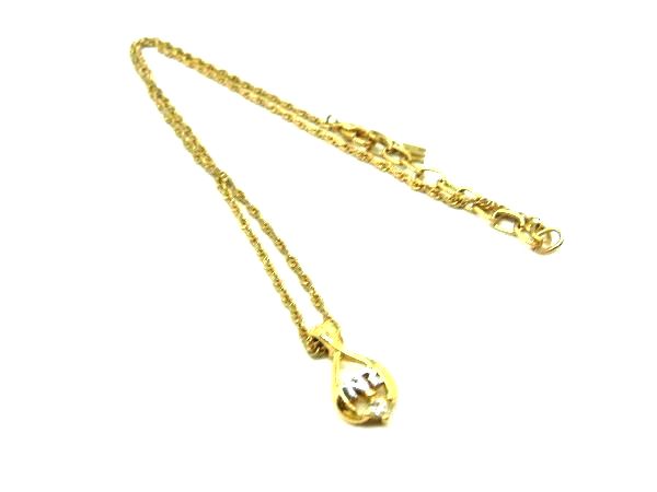 樂天商城 - NINA RICCI ニナリッチ ラインストーン ロゴモチーフ ネックレス ペンダント アクセサリー レディース ゴールド系 DG7165
