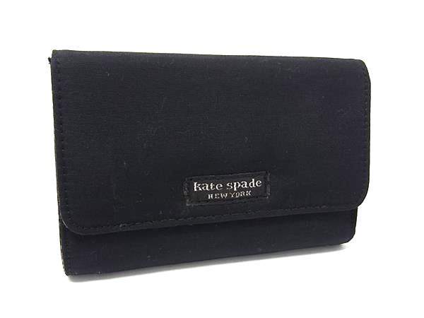 大幅値下げ♠︎kate spade ブラック 三つ折り財布 ケイトスペードニューヨーク kate spade new york ☆レザー三つ折り