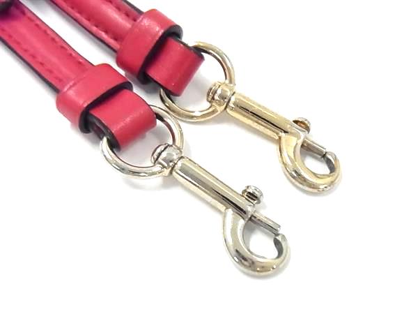 ■美品■ COACH コーチ レザー バッグ用 ショルダーストラップ 斜め掛け レディース レッド系 BN1409