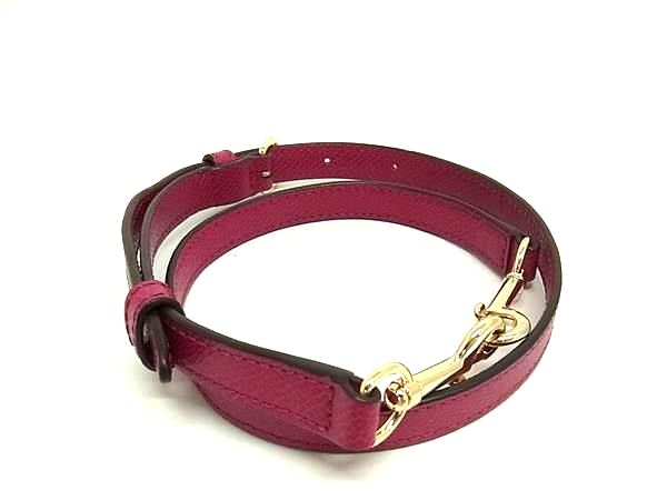 ■新品同様■ COACH コーチ レザー ショルダーストラップ 肩掛け レディース パープル系 FG3067