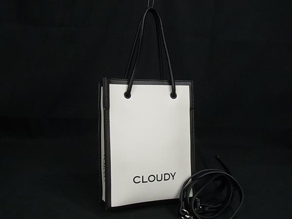 乐天商城 - ■新品■未使用■ CLOUDY クラウディ ショッパー レザー 2WAY ハンドバッグ ショルダーバッグ メンズ レディース ホワイト系 FF2790