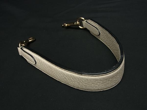 ■美品■ COACH コーチ レザー バッグ用 ハンドルストラップ レディース アイボリー系 FG2939