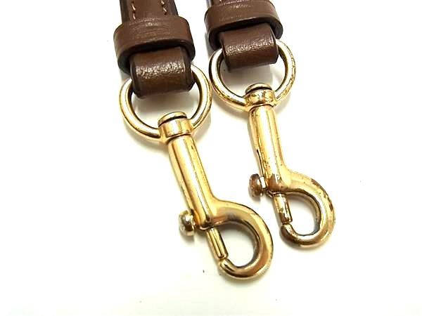 ■美品■ COACH コーチ レザー バッグ用 ショルダーストラップ 肩掛け 斜め掛け レディース ブラウン系 GA0641
