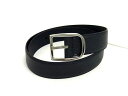 ■新品■未使用■ GUCCI グッチ 449716 CAO0N レザー シルバー金具 ベルト 表記サイズ 85・34 メンズ ダークネイビー系 BP1497(4)