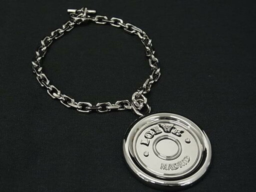 ■極美品■ LOEWE ロエベ コインモチーフ キーホルダー バッグチャーム メンズ レディース シルバー系 DB0508 ■極美品■ LOEWE ロエベ コインモチーフ キーホルダー バッグチャーム メンズ レディース シルバー系 DB0508