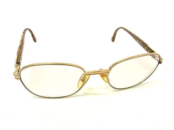 ChristianDior クリスチャンディオール 2887 ヴィンテージ 度入り メガネ めがね 眼鏡 レディース メンズ ゴールド系 DM3955