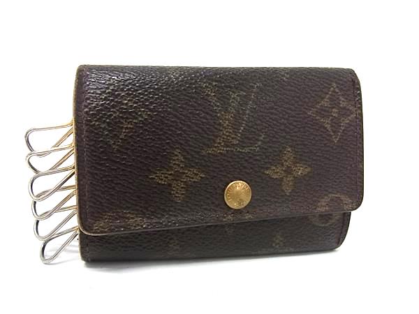 LOUIS VUITTON ルイヴィトン M62630 モノグラム ミュルティクレ6 6連 キーケース 鍵入れ レディース メンズ ブラウン系 DM3970