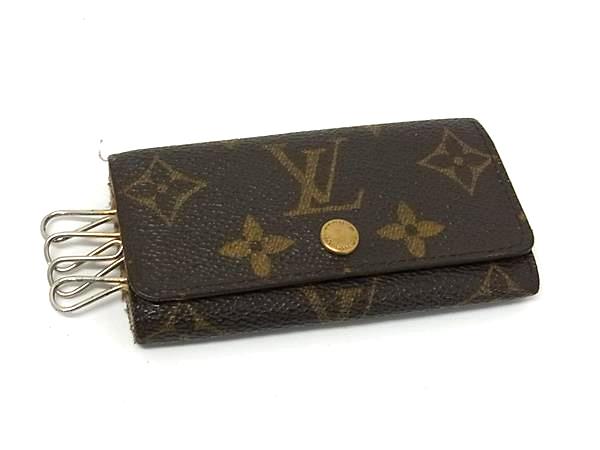 LOUIS VUITTON ルイヴィトン M62631 モノグラム ミュルティクレ4 4連 キーケース 鍵入れ ブラウン系 DM3976