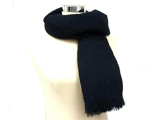 ■美品■ COMME CA ISM コムサイズム アクリル100% フリンジ マフラー ストール ショール ひざ掛け 表記サイズ F ネイビー系 DF3801 ■美品■ COMME CA ISM コムサイズム アクリル100% フリンジ マフラー ストール ショール ひざ掛け 表記サイズ F ネイビー系 DF3801