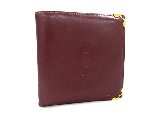 Cartier カルティエ マストライン レザー 二つ折り 財布 ウォレット 小銭入れ 札入れ レディース ボルドー系 DG9603 Cartier カルティエ マストライン レザー 二つ折り 財布 ウォレット 小銭入れ 札入れ レディース ボルドー系 DG9603