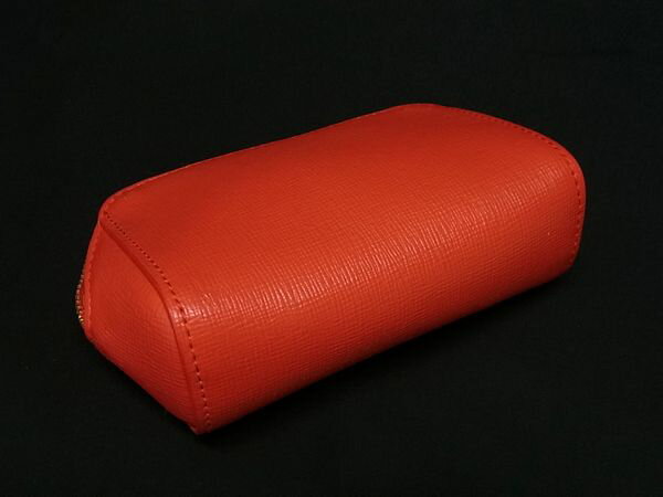■美品■ FURLA フルラ エレクトラ レザー ポーチ マルチケース 小物入れ 小銭入れ 財布 ウォレット レッド系 DG8712