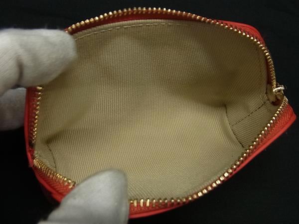 ■美品■ FURLA フルラ エレクトラ レザー ポーチ マルチケース 小物入れ 小銭入れ 財布 ウォレット レッド系 DG8712