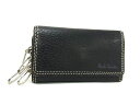 Paul Smith ポールスミス レザー 4連 キーケース 鍵入れ レディース メンズ ブラック系 DG9599