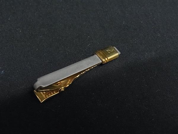 ChristianDior クリスチャンディオール タイクリップ ネクタイピン アクセサリー メンズ シルバー系×ゴールド系 DM3898
