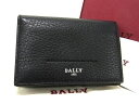 バリー ■新品■未使用■ BALLY バリー レザー カードケース カード入れ 名刺入れ メンズ ブラック系 AS6717