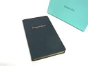 ■新品■未使用■ TIFFANY&Co ティファニー レザー アドレス帳 ステーショナリー メンズ レディース ネイビー系 AS7469