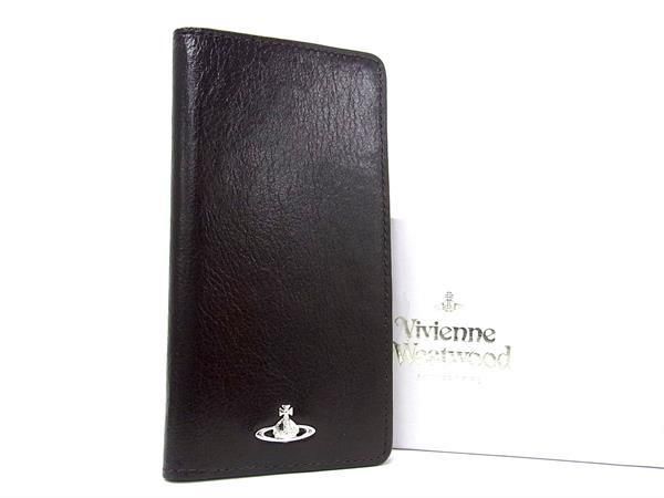 ヴィヴィアンウエストウッド ■新品■未使用■ Vivienne Westwood ヴィヴィアン オーブ レザー 手帳型 iPhone7/8/SE 対応 アイフォンケース ブラウン系 BH0832