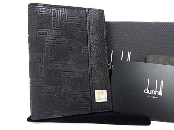 ダンヒル 名刺入れ メンズ ■新品■未使用■ dunhill ダンヒル PVC×レザー カードケース カード入れ 名刺入れ メンズ ブラック系 BJ0324