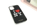 ケイト・スペード ニューヨーク スマホケース ■新品■未使用■ kate spade ケイトスペード K5074 I LOVE NY iPhone12 mini 対応 アイフォンケース スマホケース ブラック系 CD0140