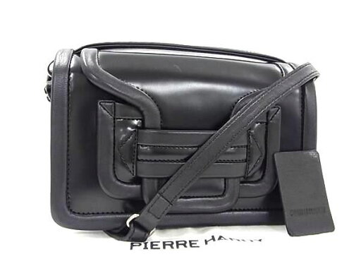 ■新品同様■ PIERRE HARDY ピエールアルディ アルファ マキシ レザー ショルダーバッグ クロスボディ ブラック系 FA7363 ■新品同様■ PIERRE HARDY ピエールアルディ アルファ マキシ レザー ショルダーバッグ クロスボディ ブラック系 FA7363