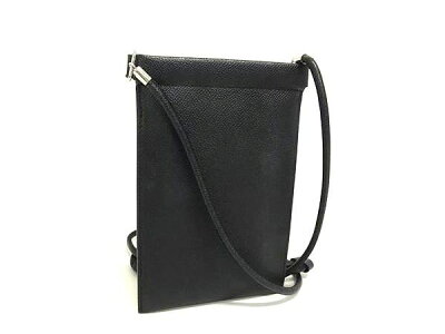 ■新品■未使用■ Maison Margiela メゾン マルジェラ レザー ショルダーバッグ クロスボディ スマホショルダー ブラック系 FJ2892