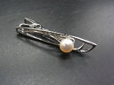 MIKIMOTO ミキモト アコヤパール アコヤ真珠 パール 約8mm ネクタイピン タイクリップ アクセサリー 紳士 メンズ シルバー系 DG8055 冠婚葬...
