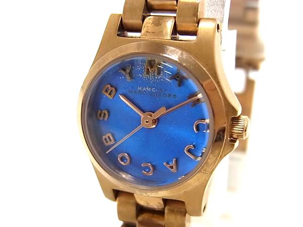 ■美品■ MARC BY MARC JACOBS マークバイマークジェイコブス MBM3204 SS クォーツ 5気圧防水 腕時計 ウォッチ ブロンズ系 DM9903