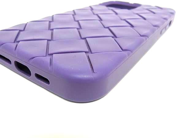 ■極美品■ BOTTEGA VENETA ボッテガヴェネタ イントレチャート ラバー iPhone カバー iPhone13Pro Max 対応 パープル系 FH2737