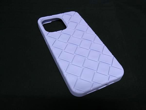 ボッテガヴェネタ スマホケース ■新品■未使用■BOTTEGA VENETA ボッテガヴェネタ イントレチャート ラバー iPhone14ProMax対応 アイフォンケース パープル系 FP4695