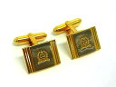 ■美品■ ChristianDior クリスチャンディオール カフスボタン カフスリンクス アクセサリー メンズ ゴールド系×シルバー系 DH0071 冠婚葬祭...