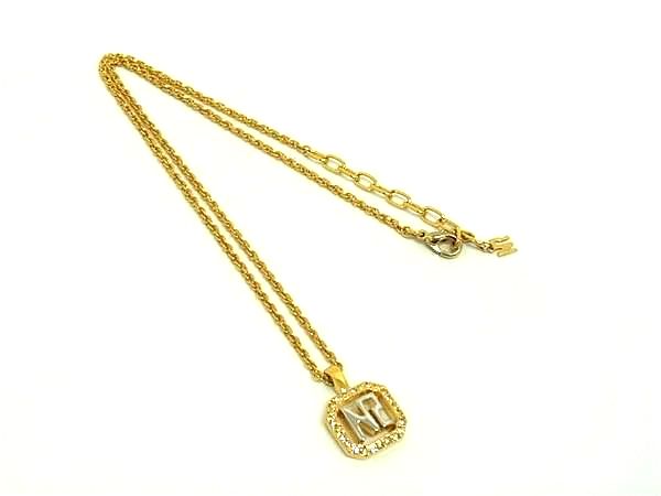 ■美品■ NINA RICCI ニナリッチ ネックレス ペンダント アクセサリー レディース ゴールド系×シルバー系 DH1002