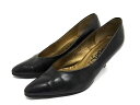 YVESSAINTLAURENT イヴサンローラン レザー ヒール パンプス サイズ35 1/2 (約22.5cm) 靴 シューズ レディース ブラック系 DG8302