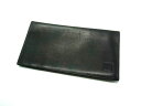 ■美品■ dunhill ダンヒル レザー 二つ折り 長財布 ウォレット 札入れ 紳士 ビジネス メンズ ブラック系 DH2094(4)