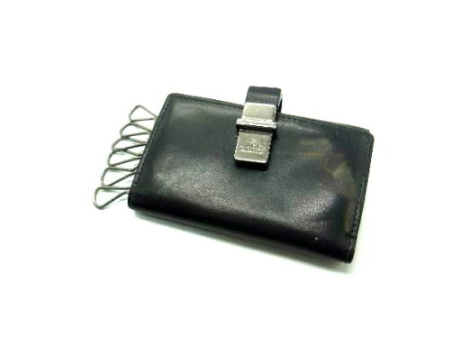 GUCCI グッチ レザー 6連キーケース 鍵入れ レディース メンズ ブラック系 DH2104 GUCCI グッチ レザー 6連キーケース 鍵入れ レディース メンズ ブラック系 DH2104