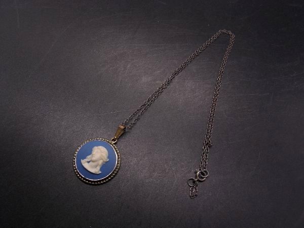 WEDGWOOD ウェッジウッド ジャスパー ネックレス ペンダント アクセサリー レディース シルバー系 DH2193