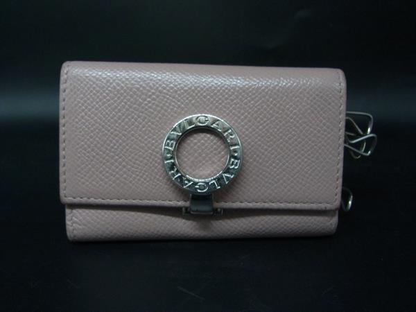 BVLGARI ブルガリブルガリ レザー 6連キーケース 鍵入れ レディース ピンク系 DL5715
