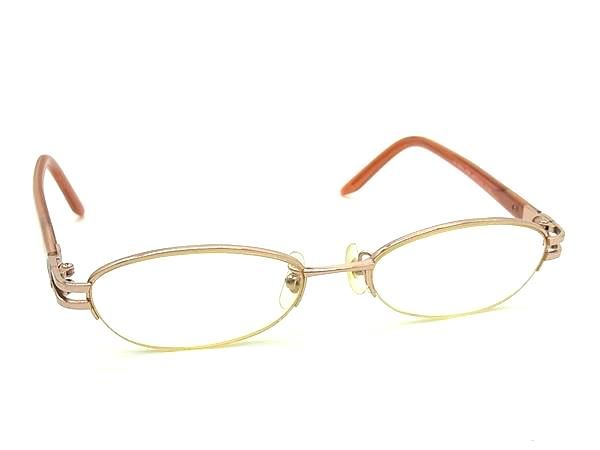Other - ChristianDior ディオール CD-7624J HQ6 49□17-134 度入り メガネ めがね 眼鏡 レディース オレンジ系 DL6633