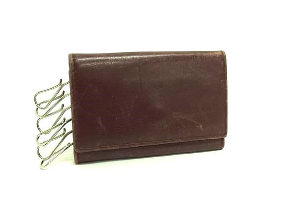 GUCCI グッチ 033 2192 8778 レザー 6連 キーケース 鍵入れ レディース メンズ ボルドー系 DG6488