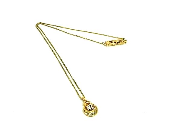 Other - NINA RICCI ニナリッチ ラインストーン ネックレス ペンダント アクセサリー レディース ゴールド系 DH0692